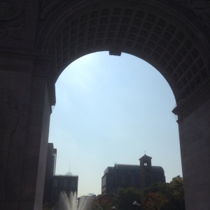 Washington Square and New York University (In the background) core elements of Greenwich Village